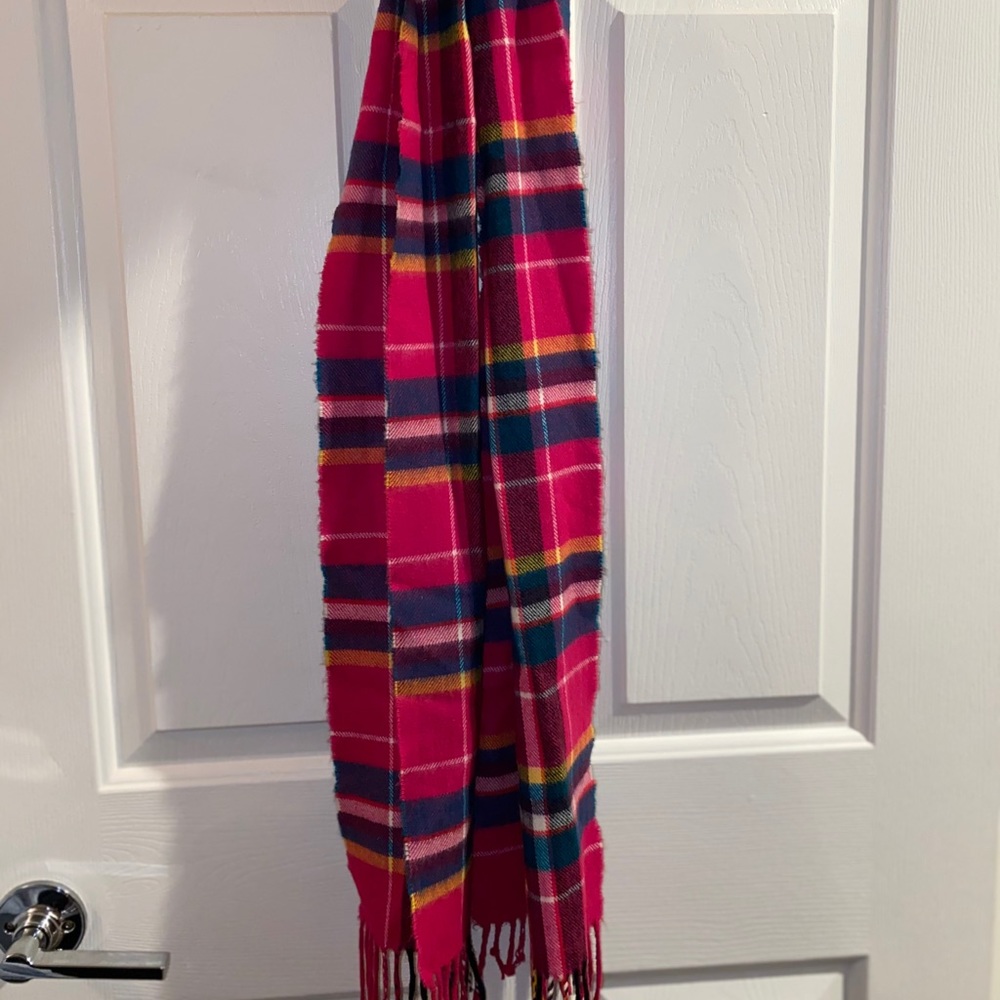 Colorful plaid scarf